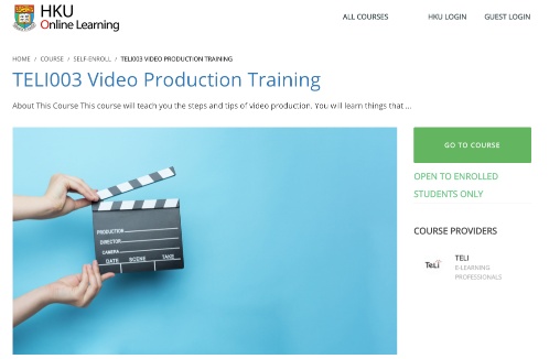 TELI003 Video Production Training