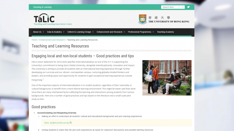 Engaging local and non-local students – Good practices and tips