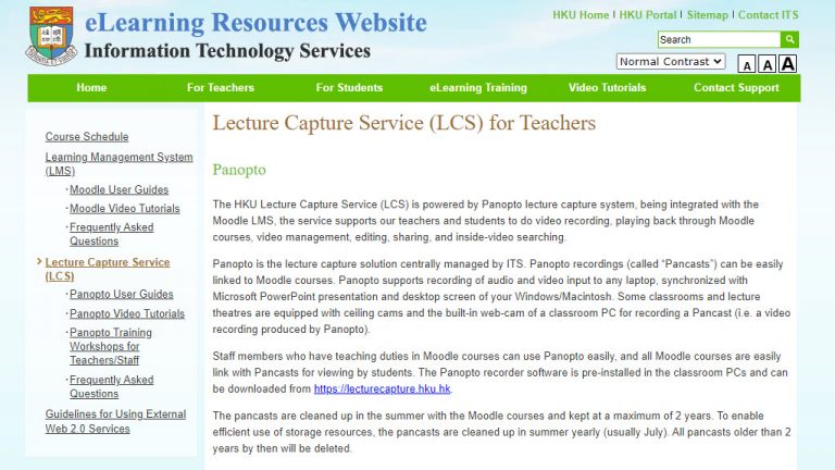Panopto for teachers (user info)