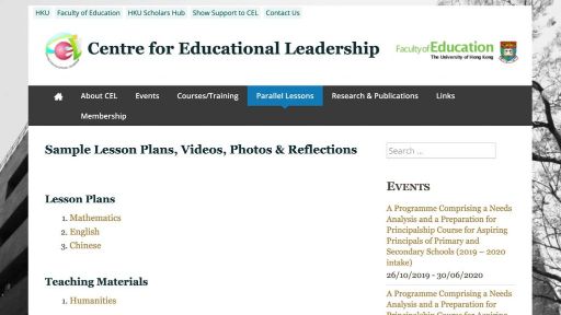 Sample Lesson Plans, Videos, Photos & Reflections –   Parallel Lessons – Centre for Educational Leadership (CEL)