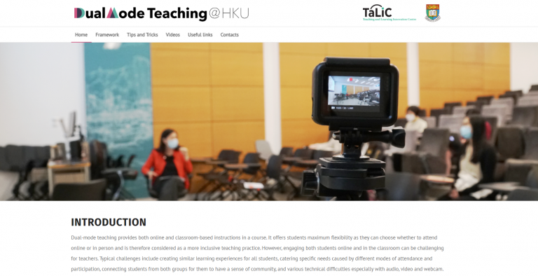 Dual Mode Teaching @ HKU